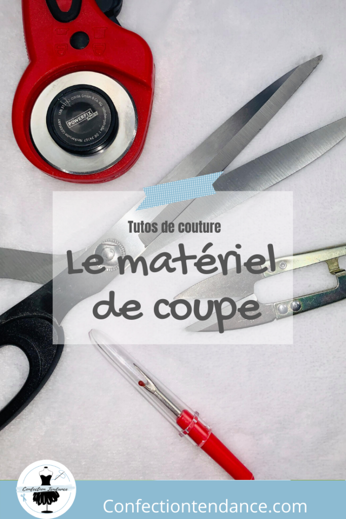 le matériel de coupe pour le tissu