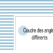 Coudre des angles différents