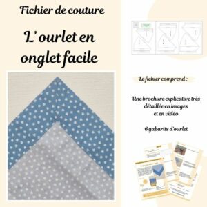 Coudre un ourlet en onglet facilement